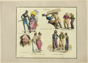 Plaque des illustrations aux chansons populaires - Henry Alken
