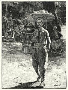 Boulanger oriental avec un panier sur la tête - Henry Andrew Harper