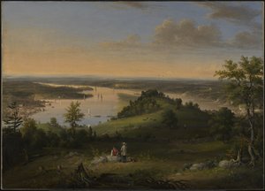 Scène sur la rivière Hudson, 1849 - Henry Ary