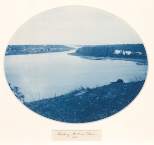 Embouchure de la rivière Sainte-Croix, tiré de la série Upper Mississippi River, Views, Volume I