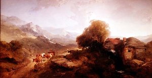 Paysage gallois - Henry Bright