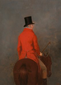 Portrait de Thomas Cholmondeley, premier Lord Delamere, sur son chasseur (étude pour "La chasse au Cheshire à Tatton Park")
