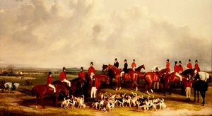 La rencontre des chiens de chasse, c.1845