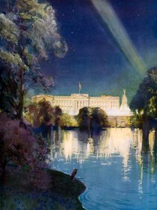 Buckingham Palace lors des festivités pour le couronnement du roi George VI en 1937 - Henry Charles Brewer
