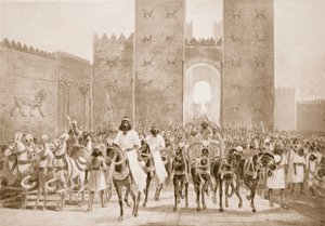 Entrée de Cyrus à Babylone, illustration de 