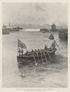 Le roi Édouard VII au Danemark, Sa Majesté débarquant à Elsinore le 8 septembre