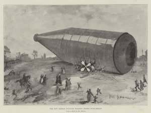 Le nouveau ballon militaire allemand testé près de Berlin - Henry Charles Seppings Wright