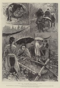 Avec les cueilleurs de houblon en détresse dans le Kent - Henry Charles Seppings Wright