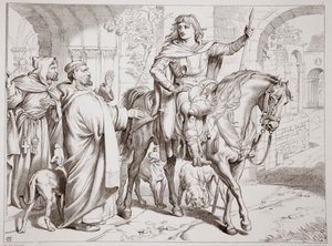 Hereward informe son oncle le Prieur qu