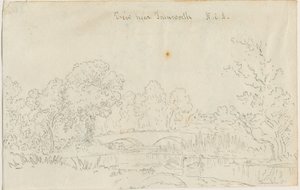 Tamworth - Pont: dessin à la plume, nd [1788-1855]