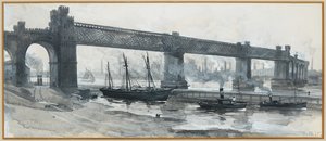 Canal maritime, pont de Runcorn - Henry Edward Tidmarsh
