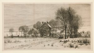 Le jour se termine, la nuit descend : Un après-midi en février - Henry Farrer