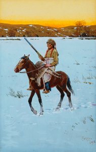 Indien revenant de la chasse, 1912 - Henry Francois Farny
