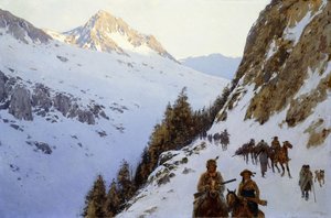 Le sentier sur le col, 1910