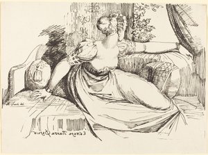 Une Femme Assise près de la Fenêtre