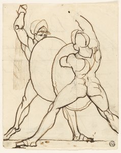 Combat de deux Grecs - Johann Heinrich Füssli
