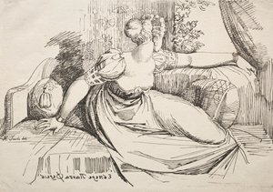 Femme sur un Sofa - Johann Heinrich Füssli