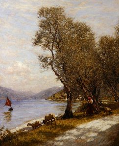 Une bergère véronaise, lac de Garde