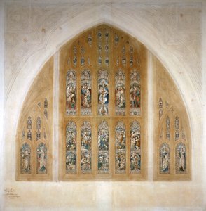 Conception de vitrail, 1869