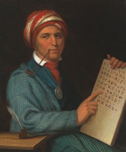 Sequoyah (vers 1770-1843), vers 1830 (huile sur toile)