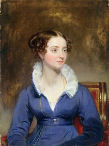 Jeune Femme en Robe Bleue, vers 1825