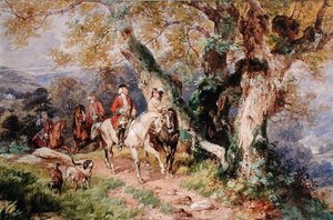 Figures du XVIIIe Siècle dans un Paysage