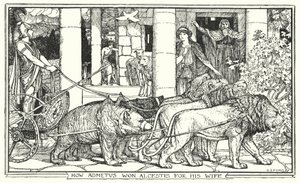 Comment Admète a gagné Alceste pour épouse (lithographie) - Henry Justice Ford