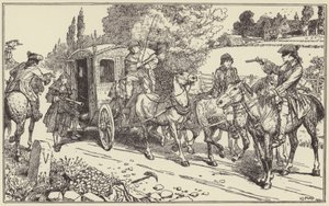 Maclean et Plunket arrêtent le carrosse de Lord Eglinton