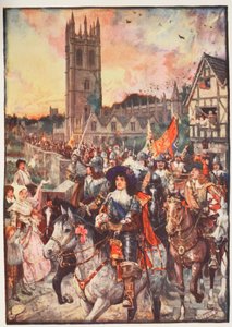 Le prince Rupert à Oxford, partant pour la bataille, illustration de 