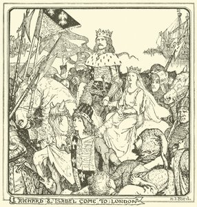Richard et Isabel arrivent à Londres - Henry Justice Ford