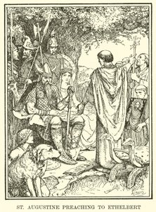 Saint Augustin prêchant à Ethelbert - Henry Justice Ford