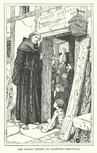 Le prêtre écoute la prédication de Colette - Henry Justice Ford
