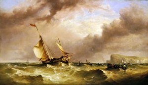 Navires au large du South Foreland - Henry King Taylor