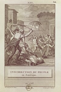 Insurrection du peuple américain en 1768, gravée par David