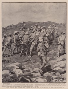 Un grand exploit, les hommes habiles transportant un canon au sommet de Kopje en route vers Kimberley - Henry Marriott Paget