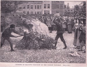 Brûlage des pamphlets de Blount par le bourreau public - Henry Marriott Paget