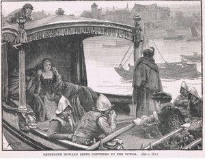 Catherine Howard transportée à la Tour 1542 - Henry Marriott Paget
