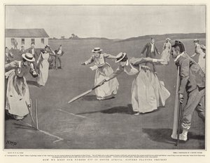 Comment nous gardons nos infirmières en forme en Afrique du Sud, les sœurs jouant au cricket - Henry Marriott Paget