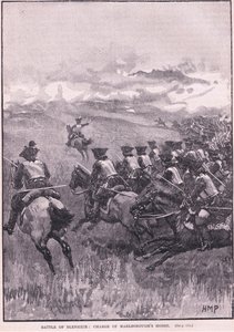 La Bataille de Blenheim: Charge par la cavalerie de Marlborough