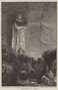Le retour de M. Henry Irving au Lyceum, quelques mots après la représentation de Faust - Henry Marriott Paget