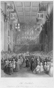 Le Guildhall. Installation du Lord Maire le 8 novembre