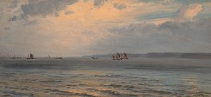 Paysage marin (huile sur toile)