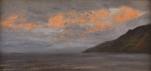 Coucher de soleil sur la côte