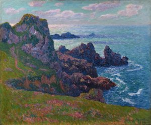 Temps calme, côte à la Pointe de Pern, Ouessant