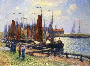 Le Port de Volendam, Hollande, 1900