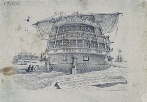 Couverture pour les croquis de navires de Henry Moses
