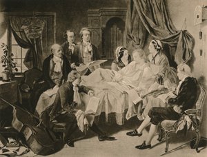 Le lit de mort de Mozart, 1910