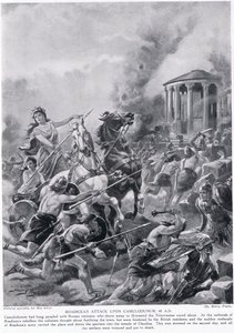 Attaque de Boadicée sur Camulodunum, illustration de 