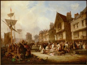 Le vieux quai, Newcastle - Henry Perlee Parker