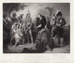 Espagnols et Péruviens